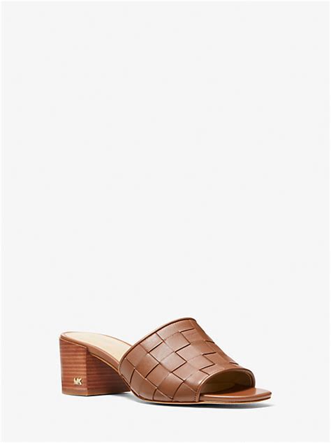 Ingrid Woven Leather Mule 